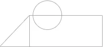 a circle and a square