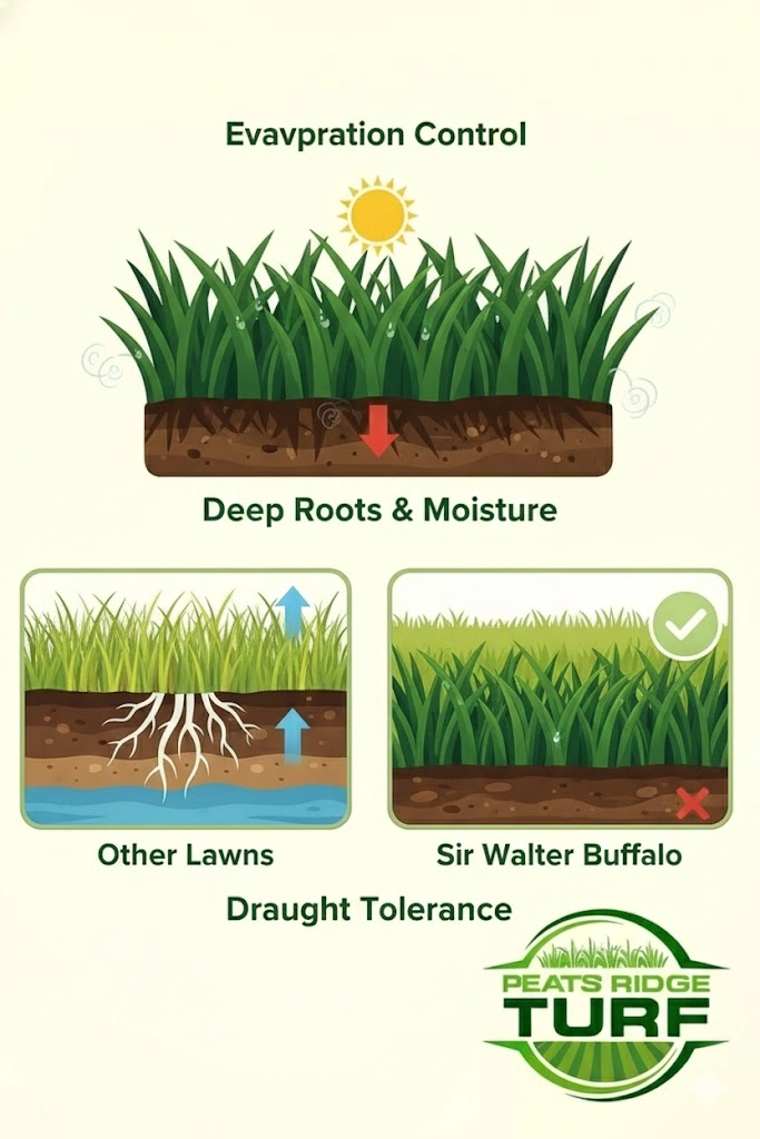 Sir Walter Buffalo water saving advantages